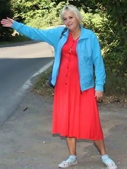 She is a hot granny whore and she totally loves the idea of being fucked by his big cock
